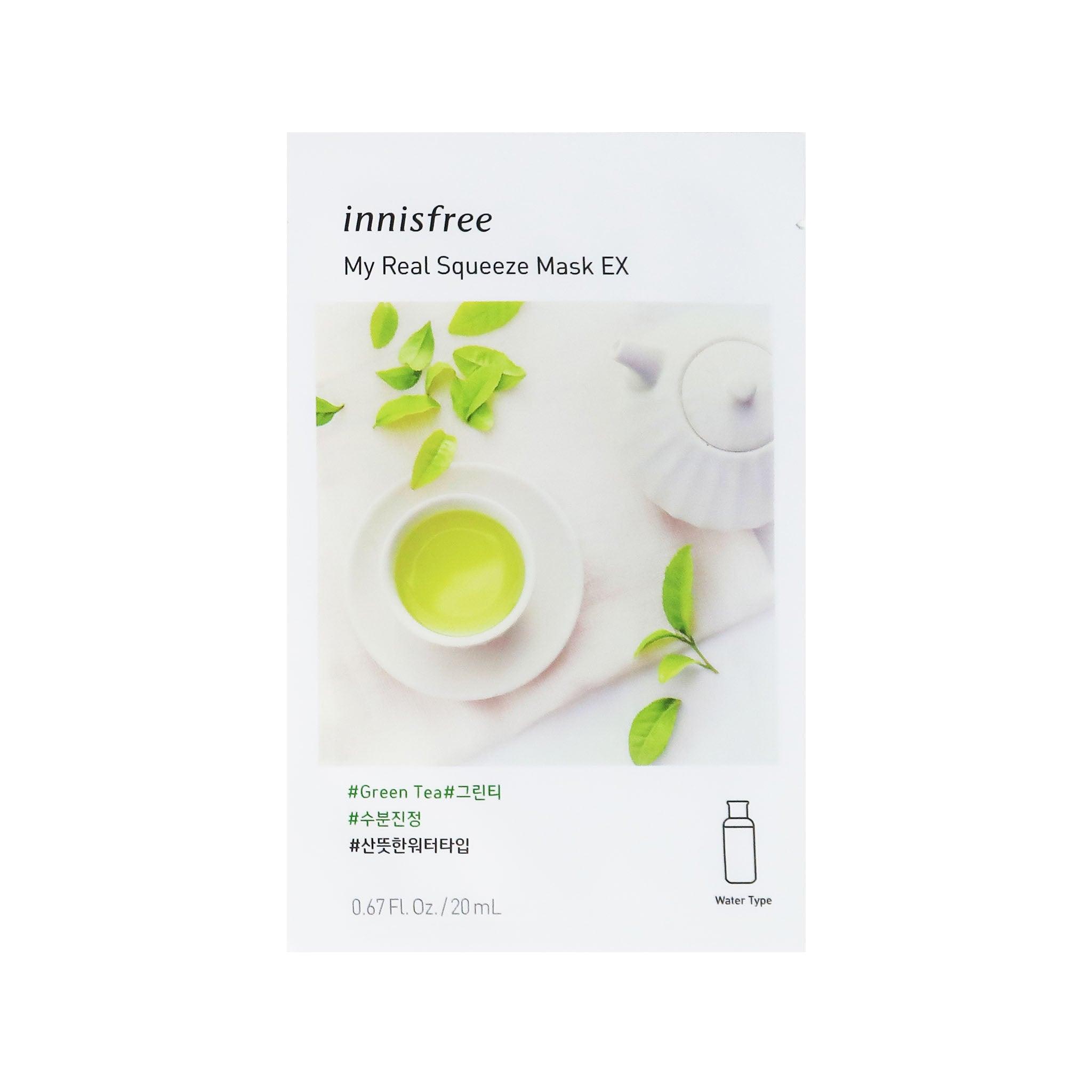 INNISFREE] My Real Squeeze Mask EX - Tea - Hydrate (1 – Kenage Beauty