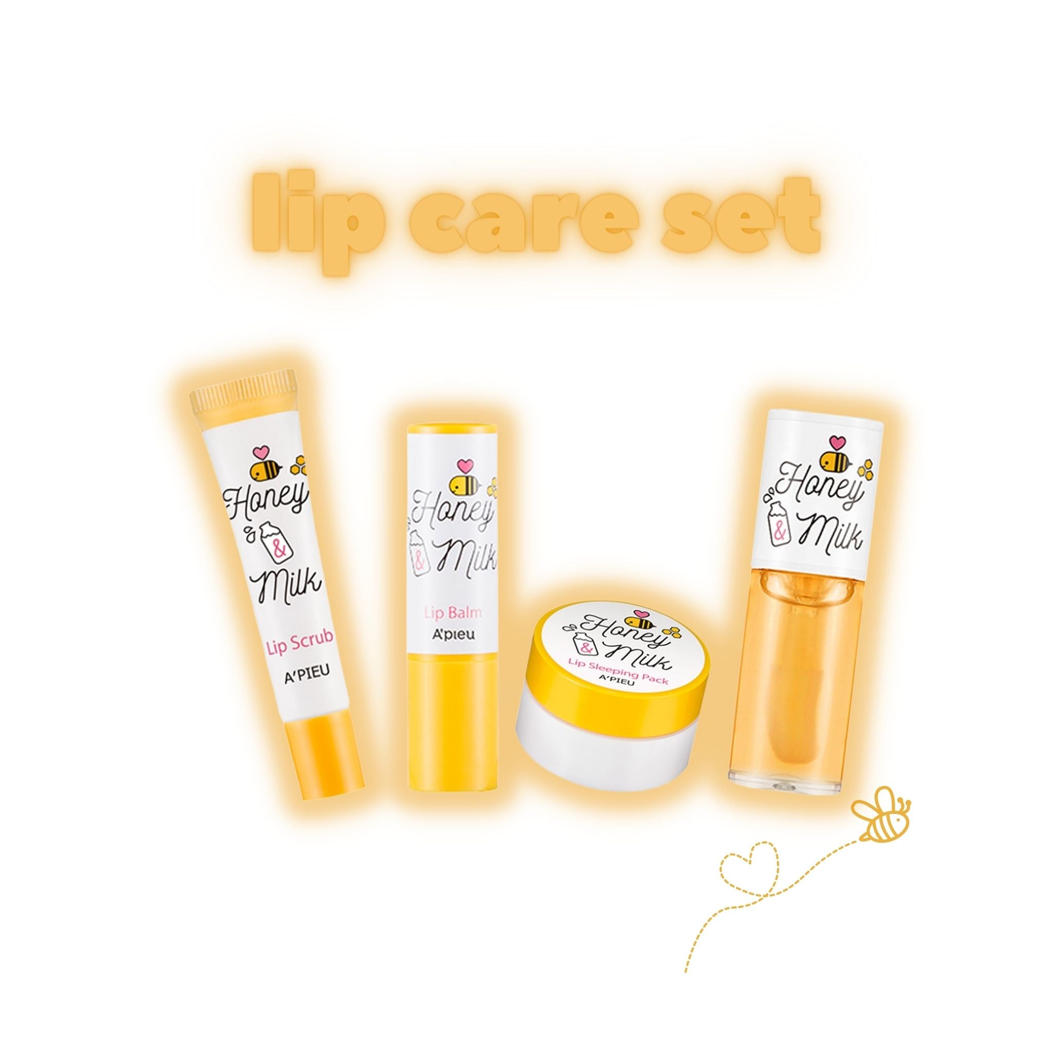 A'pieu Honey & Milk For Your Lips Set (4PC)