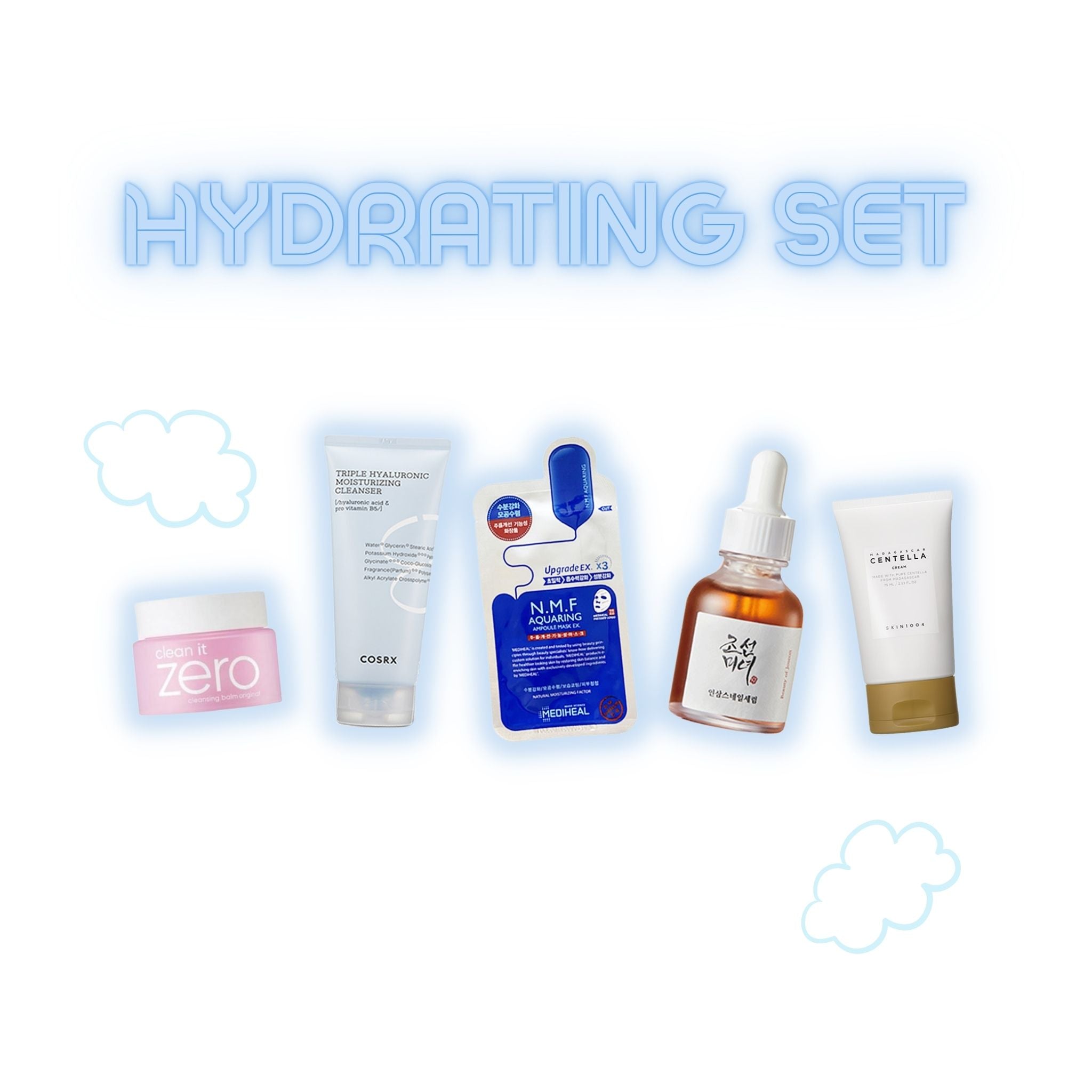 Hydrating skincare routine (5PC)