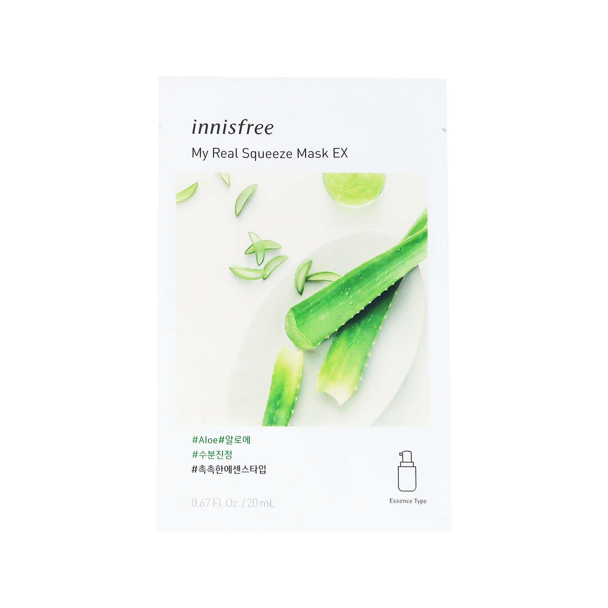 INNISFREE My Real Squeeze Mask EX - Aloe (Soothe & Hydrate) [1PC]