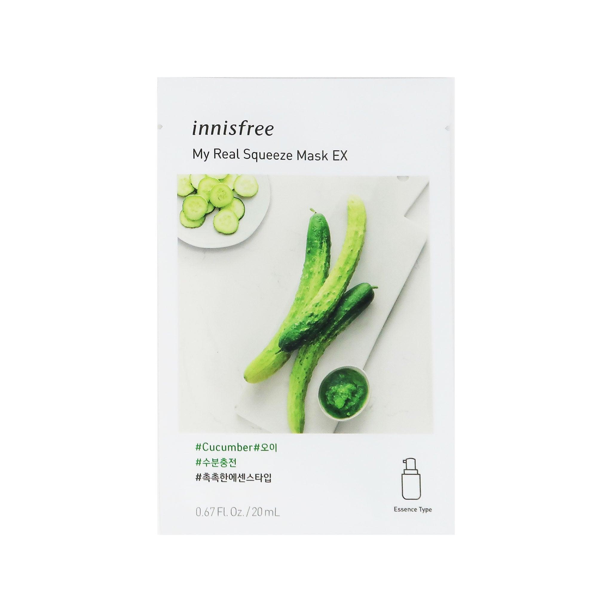 INNISFREE My Real Squeeze Mask EX - Cucumber (Hydrate) [1PC]