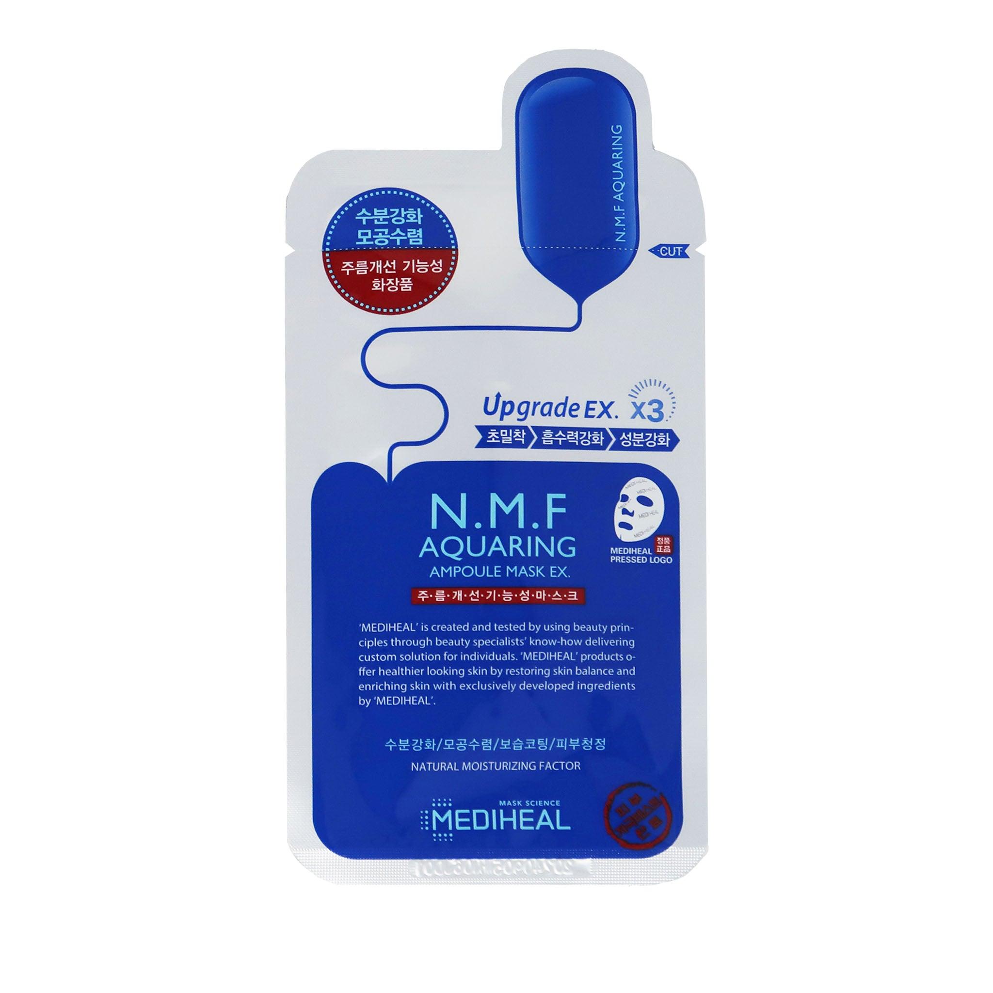 MEDIHEAL N.M.F Aquaring Ampoule Mask – EX, PT, LX [1PC]