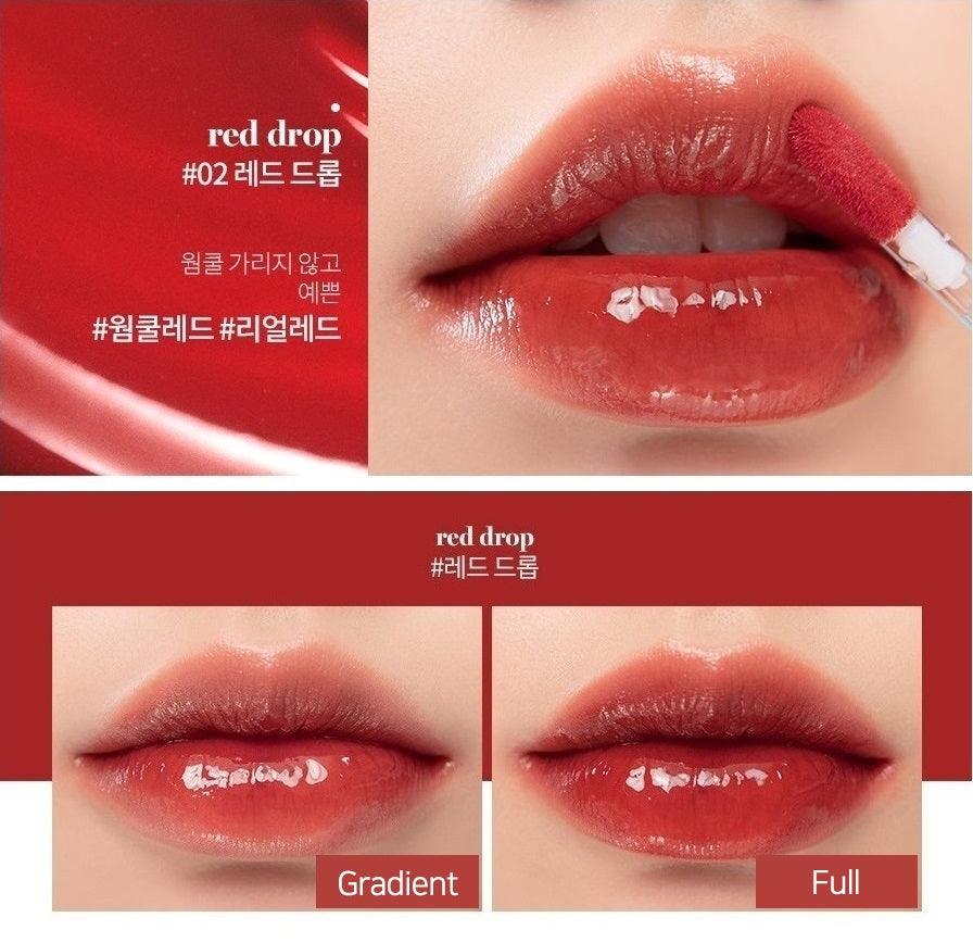 [ROM&ND] Glasting Water Tint - 02 Red Drop (4g) - Kenage Beauty