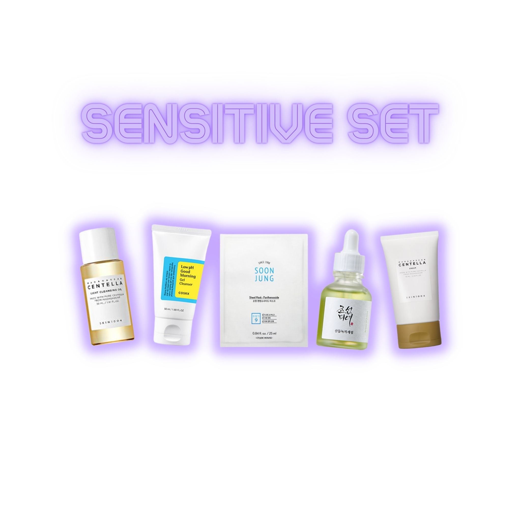 Sensitive skincare routine (5PC)